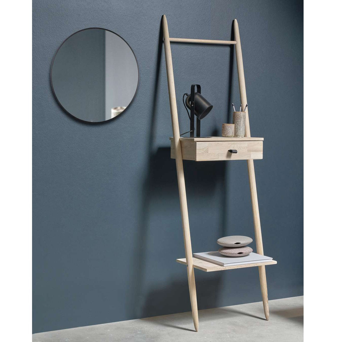 Wall Shelf White Washed Oak