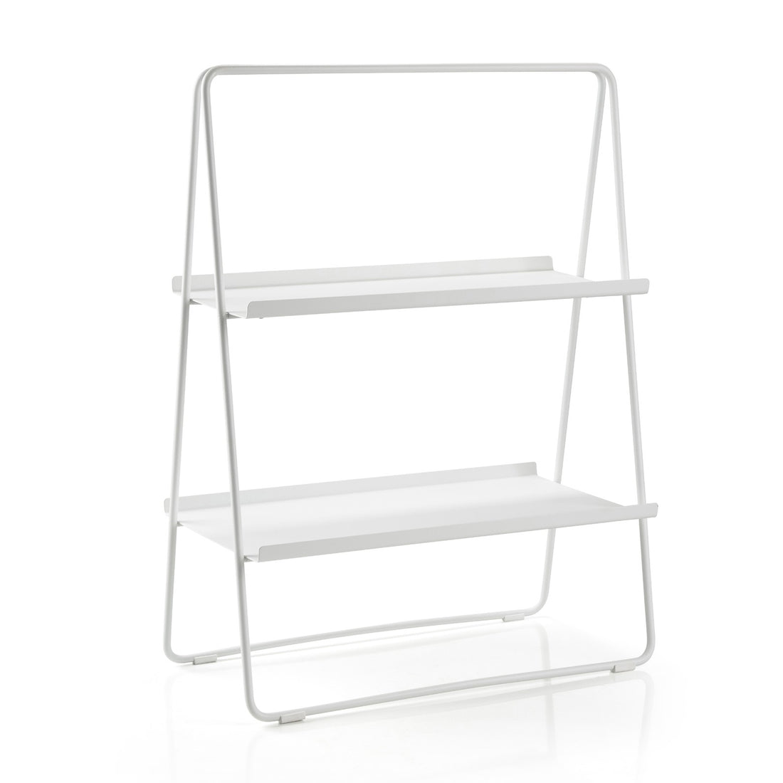 white a frame shelf