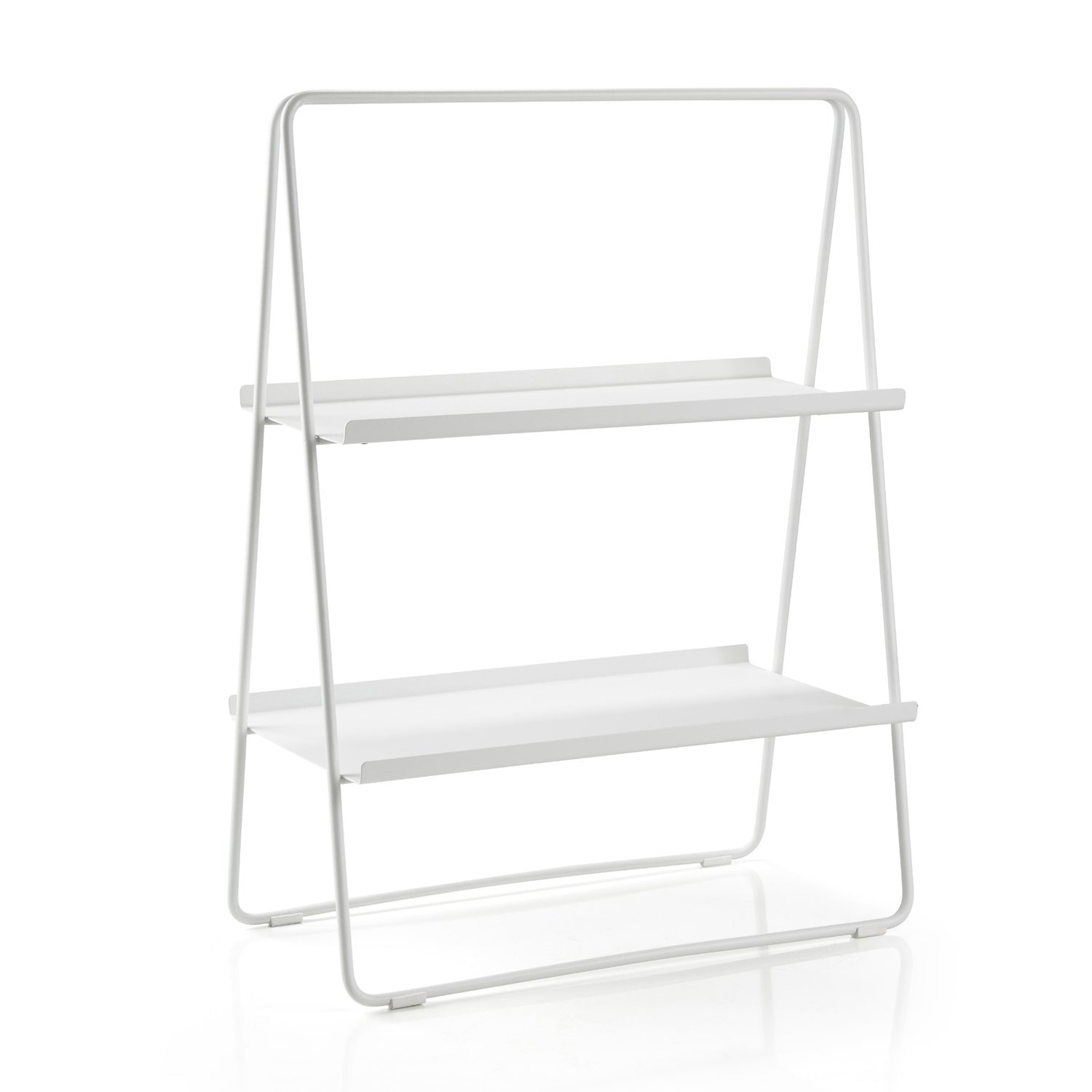 white a frame shelf