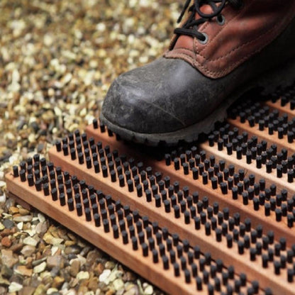 Large Doormat Shoe Scraper - Brown