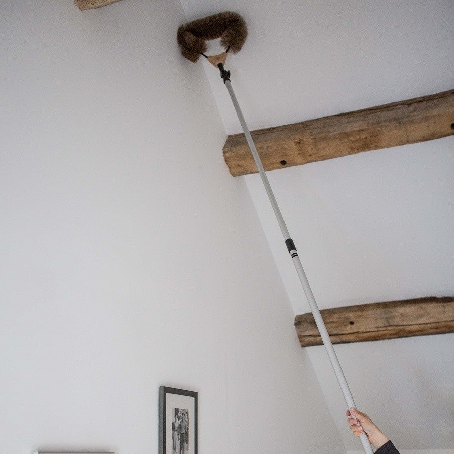 cobweb dusting brush with adjustable head 