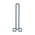 Wire Kitchen Roll Holder - Dark Grey