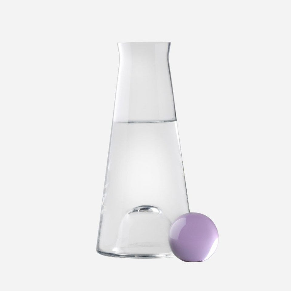 Glass Carafe  100cl - amethyst  stopper