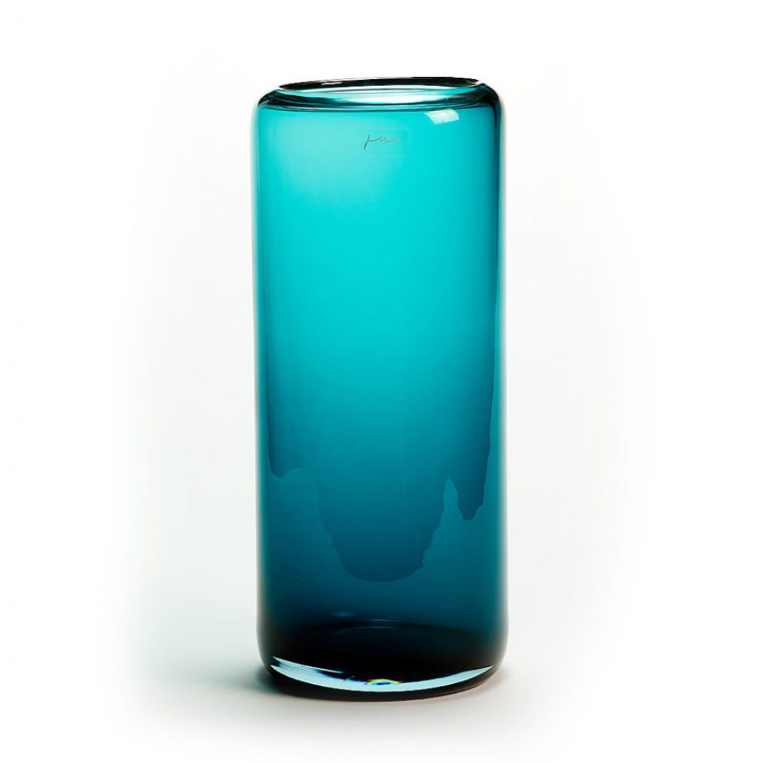 Tall Glass Hurricane Vase in 7 Colours