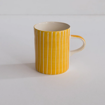 Ceramic Mug Sgrafitto Stripe
