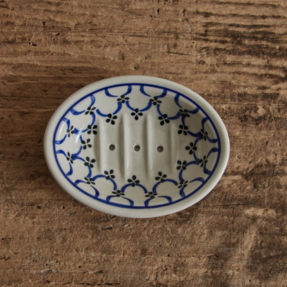 Oval Ceramic Soap Dish in 4 Patterns