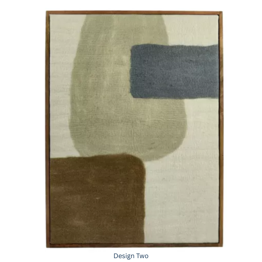 Abstract Wool Wall Art Mix Colours in 2 Designs
