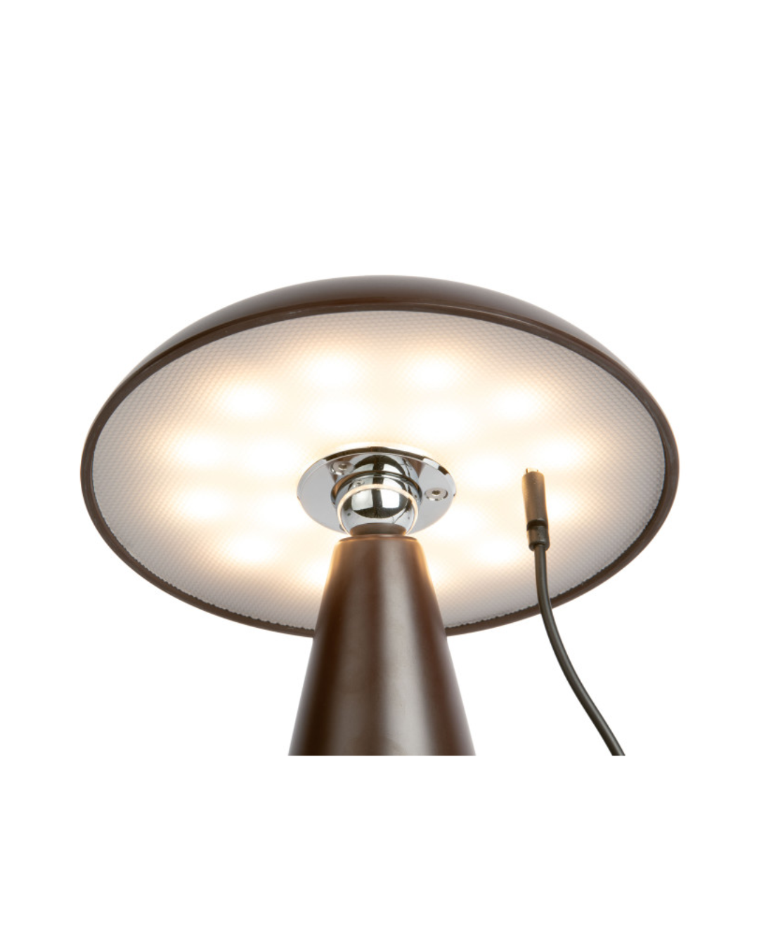 Dark Brown Halo LED Table &amp; Wall Lamp Small