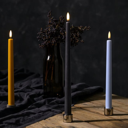 Medium Smooth Slim Taper Candles 32cm in 8 Colours