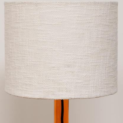 Burnt Orange Glass Table Lamp