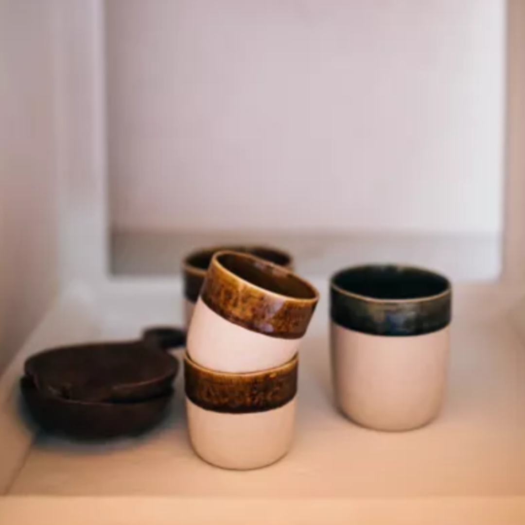 Brown Ceramic Tumbler in 2 Sizes