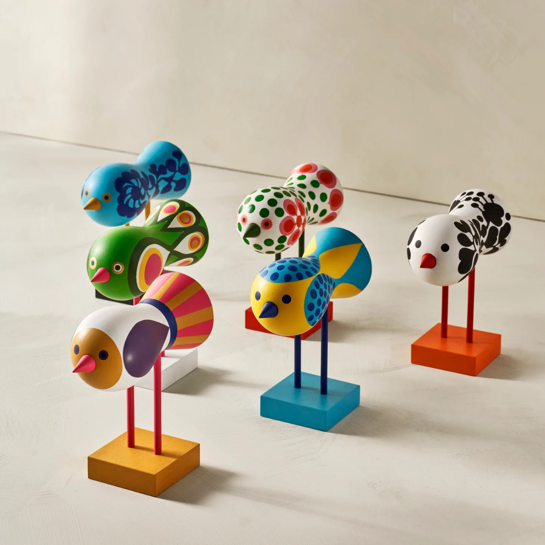 Retro Bird Sculpture in 8 Colours