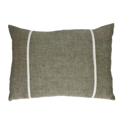 Two Striped Linen Cushion 40 x 60cm in 2 Colours