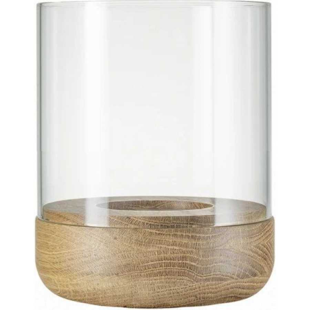 Oak Hurricane Lantern in 2 Sizes