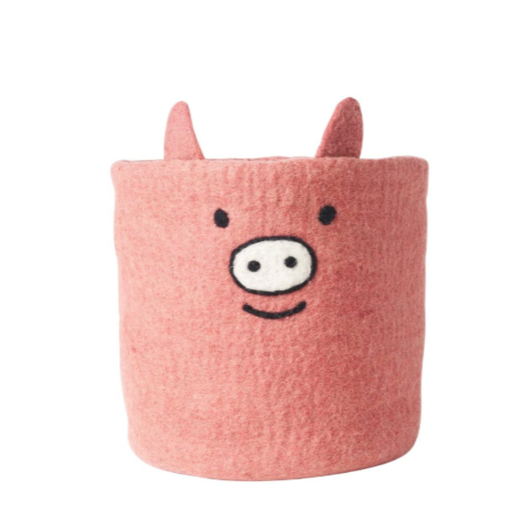 Felt Basket in 5 Animals