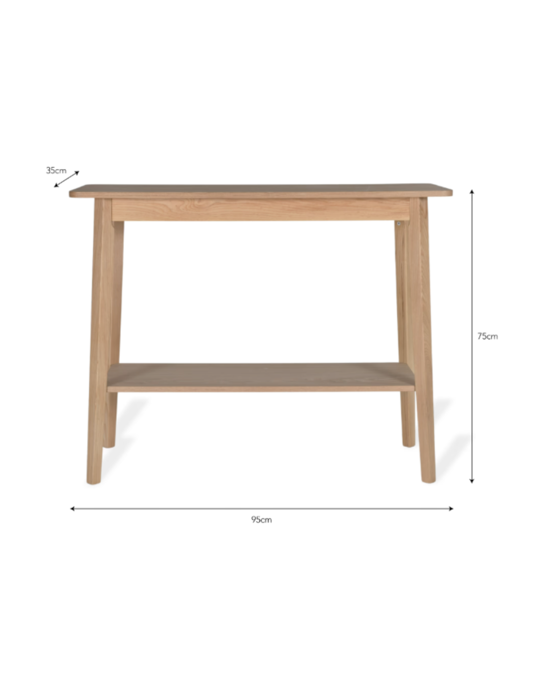 Natural Ash Console Table