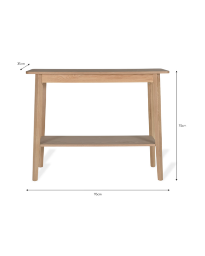 Natural Ash Console Table