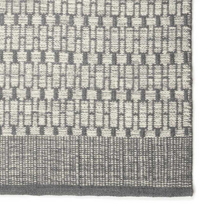 Nordic Geometric Rug in Grey &amp; Off White - 3 sizes