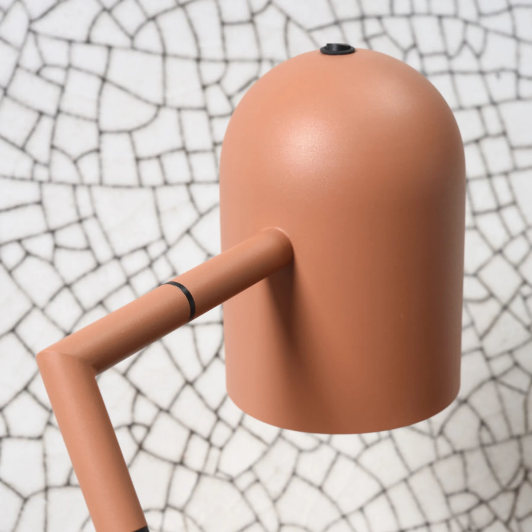 Terracotta Iron Floor Lamp