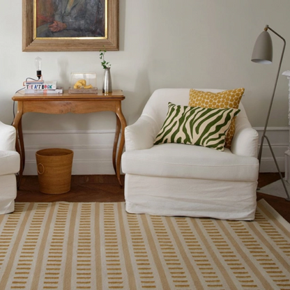 Skyscraper Rug in Masala Yellow &amp; Beige - 2 sizes