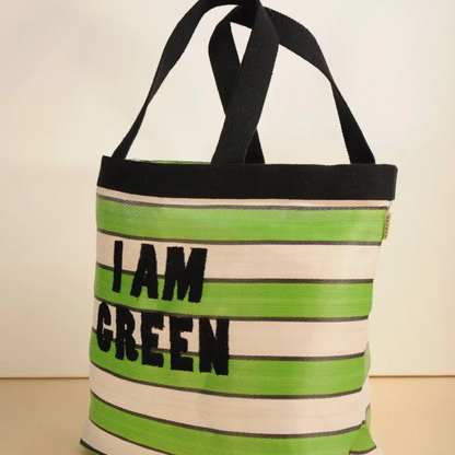 Striped Recycled Nylon Bag in 3 Colours