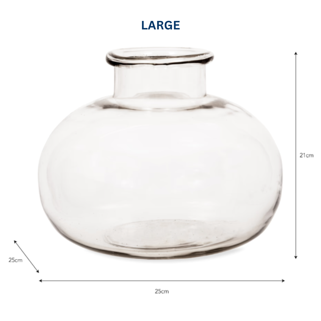 Fishbowl Glass Vase in 2 Sizes