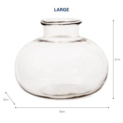 Fishbowl Glass Vase in 2 Sizes