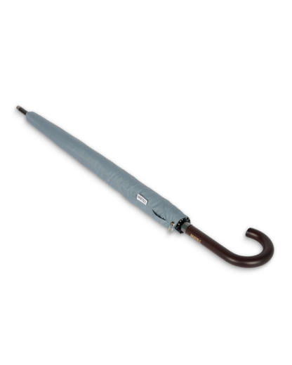 Sky Blue Umbrella with Wood Handle
