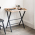 desk with removable tray and folding legs 