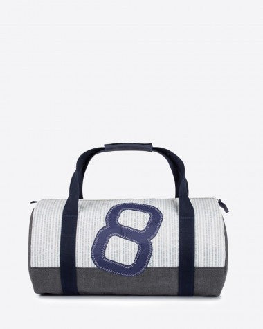 Recycled Sails Duffel Bag in Light Grey
