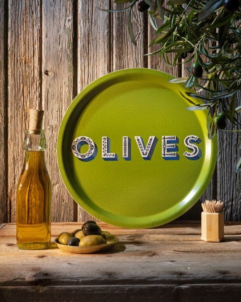 Olives Tray in Green