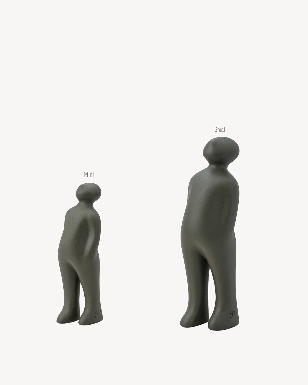 Olive Green Ceramic Figure in 2 Sizes