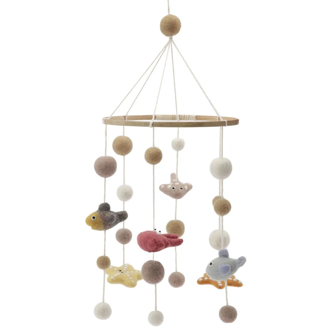 Felt Mobile in Sea or Safari Animals