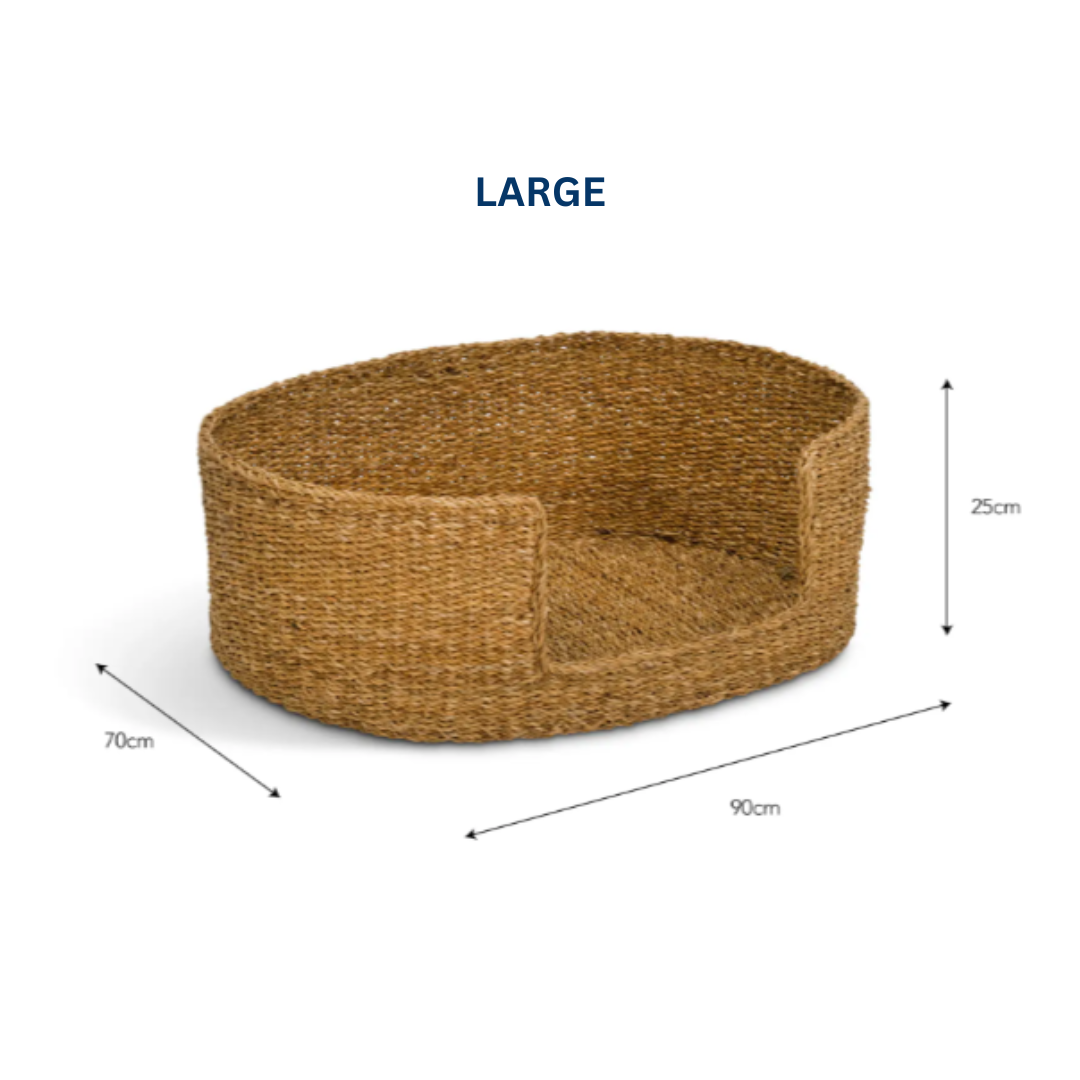 Seagrass Woven Pet Bed in 2 Sizes