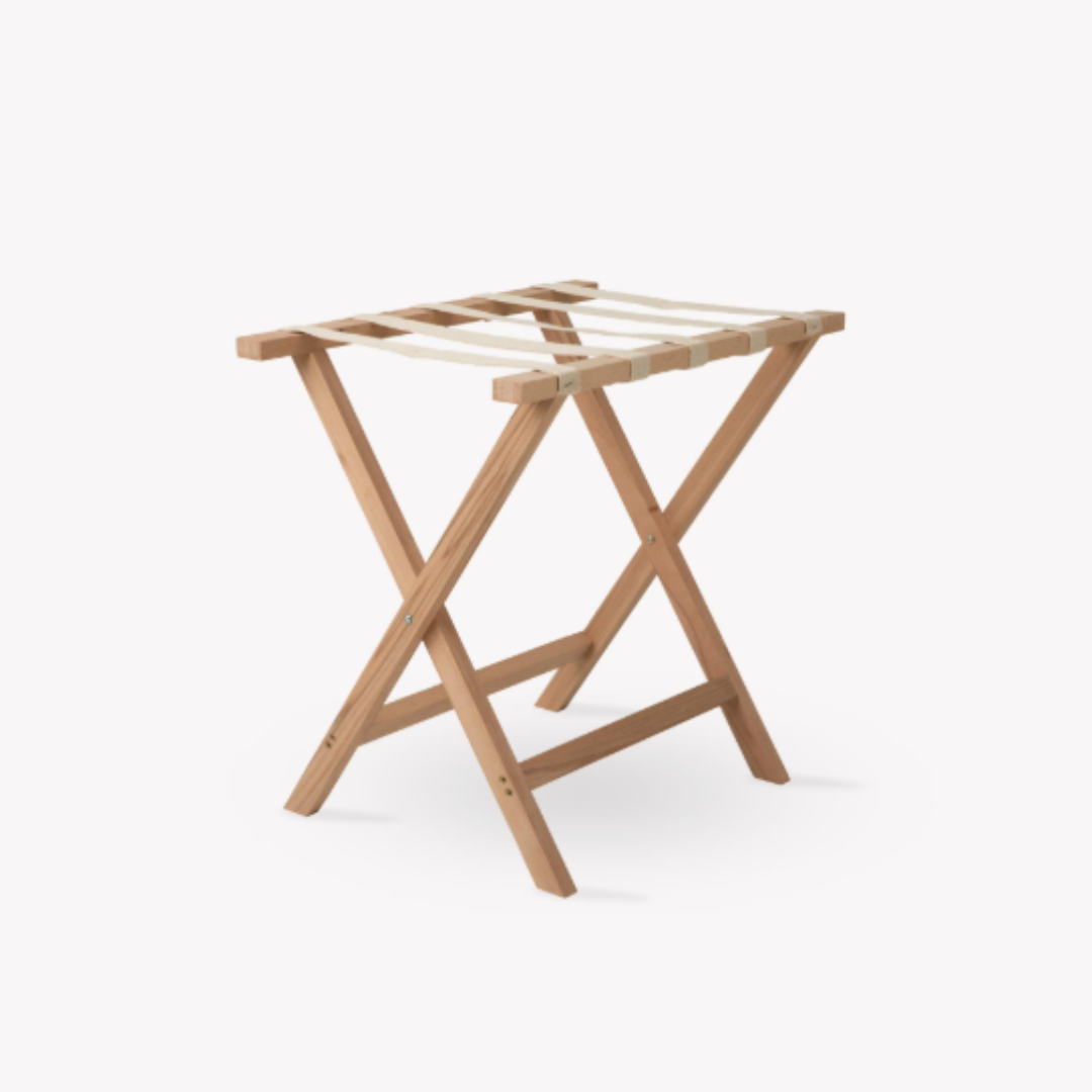 Folding Luggage Rack in Beech