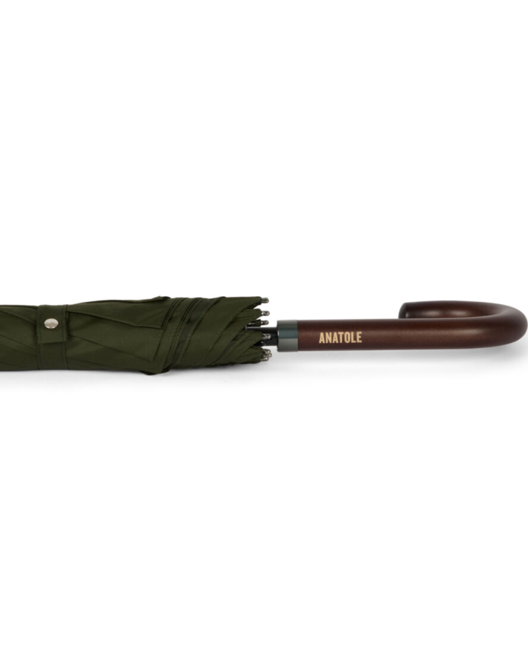 Khaki Umbrella with Wood Handle