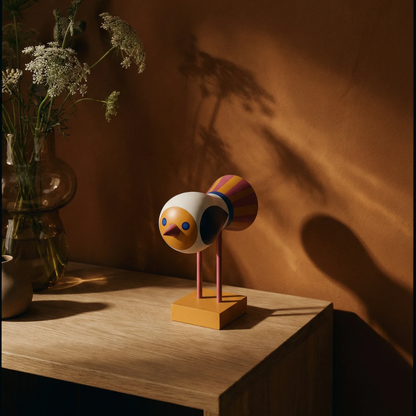 Retro Bird Sculpture in 8 Colours
