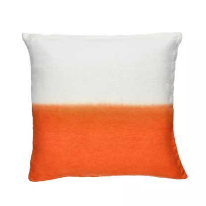 White Two Toned Linen Cushion 45 x 45cm in 4 Colours