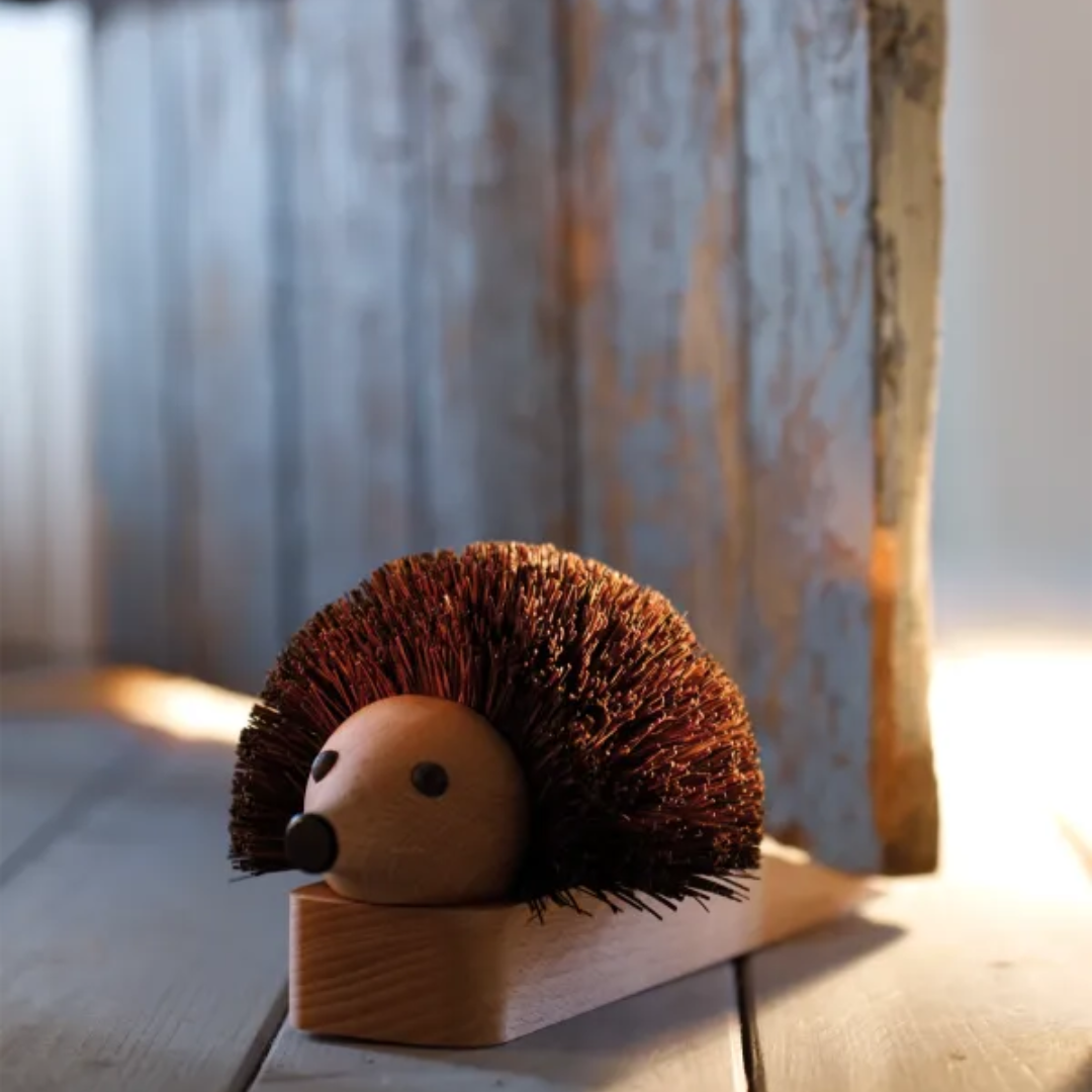 Hedgehog Door Stop &amp; Shoe Cleaner