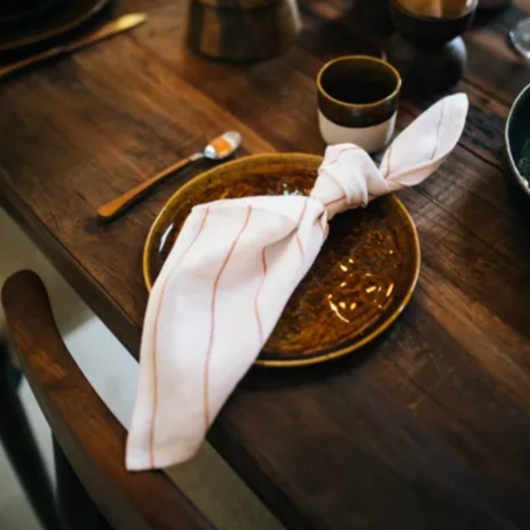 Brown Ceramic Dinner Set