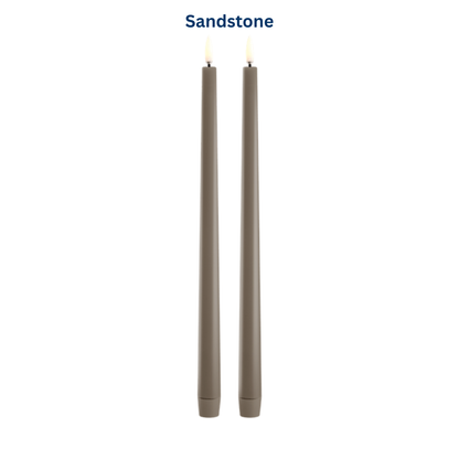 Medium Smooth Slim Taper Candles 32cm in 8 Colours