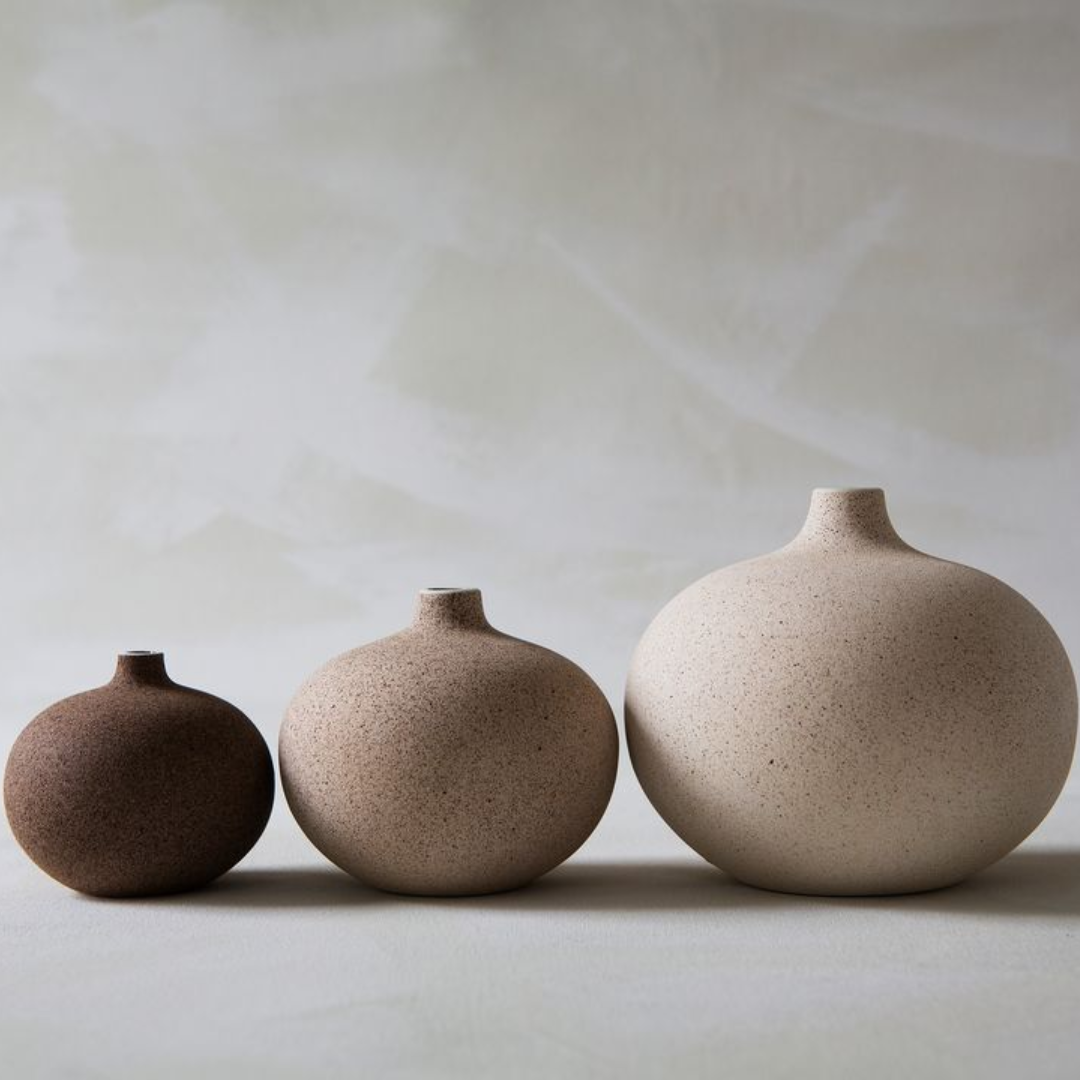 Sand Light Bari Ceramic Vase in 3 Sizes