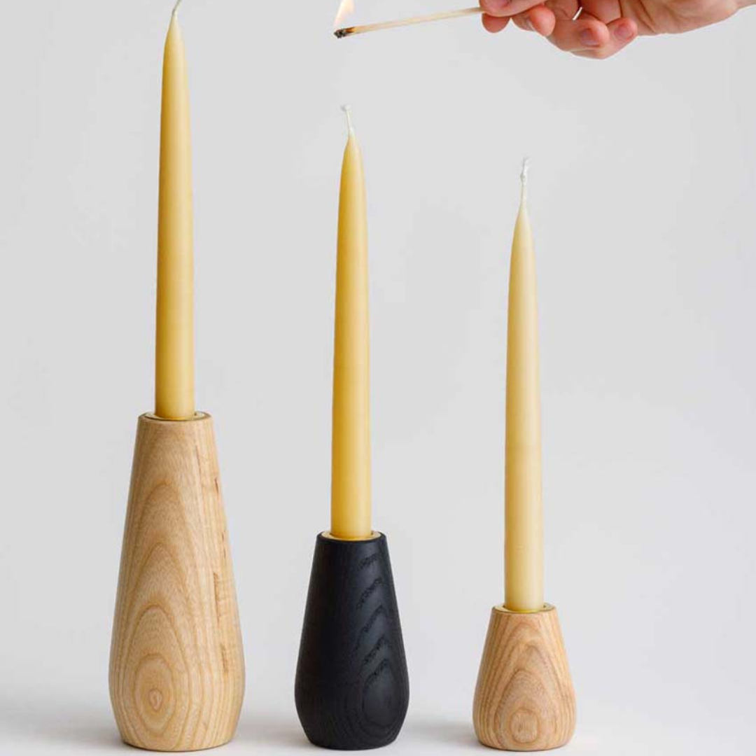 Ash Spun Candle Holders - 3 sizes