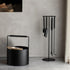 Firebasket for logs in black