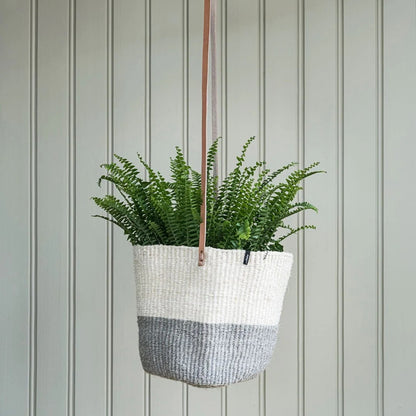 Hanging Basket Natural and Light Grey