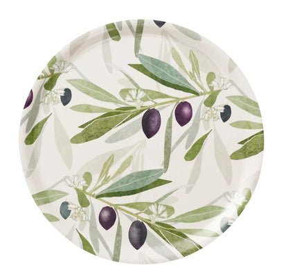 Round Laminated Birch Wood Tray