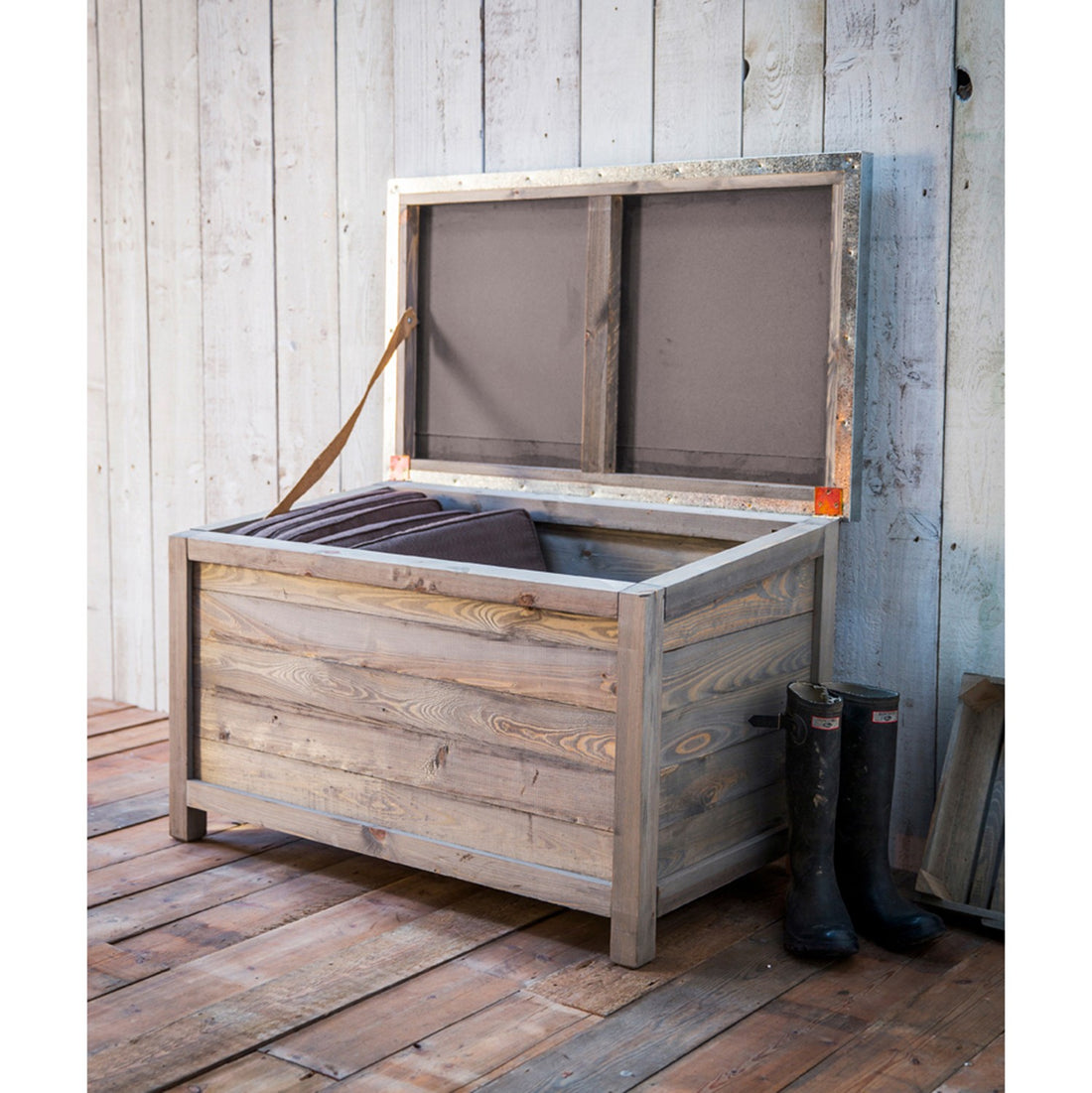 Outside Storage Boxes Zinc Top