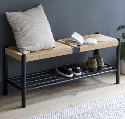 Hallway Bench in Black