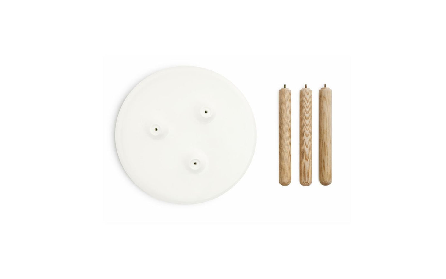 White Side Table 42cm x 50cm