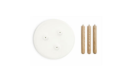 White Side Table 42cm x 50cm